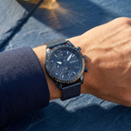 Hugo Boss Pilot Edition 1513887 Blue Ion-Plated Stainless Steel mesh Blue Dial Men's Watch