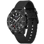 Hugo Boss Admiral 1513918 Black Ocean Plastic Case Black Dial Black Fiber Men's Watch
