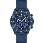 Hugo Boss Admiral 1513919 Blue Ocean Plastic Case Blue Dial Blue Fiber Men's Watch