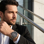 Hugo Boss Allure 1513922 Silver Case Black Dial Silver Metal Men's Watch