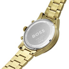 Hugo Boss Allure 1513923 Gold Ion-Plated Stainless Steel Green Dial Men's Watch