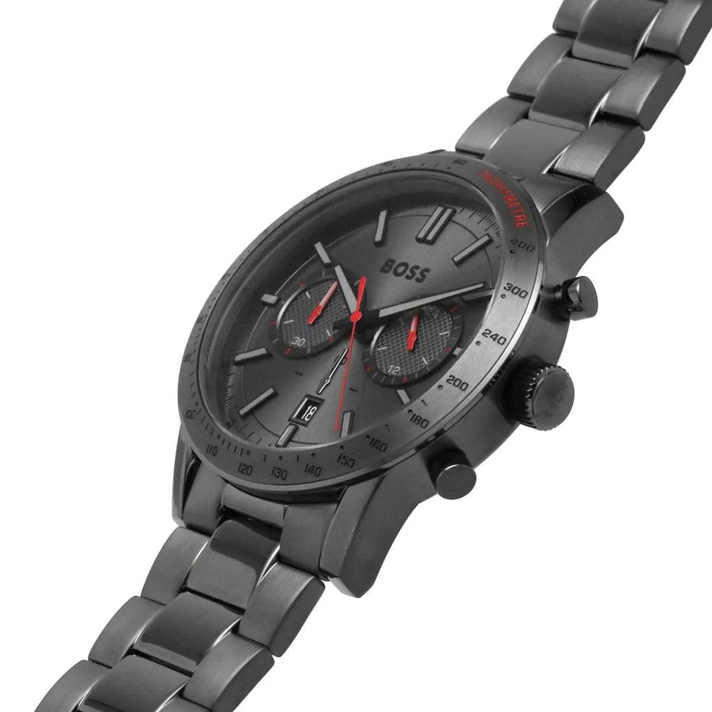 Hugo Boss Allure 1513924 Gray Ion-Plated Stainless Steel Gray Dial Men's Watch