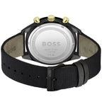 Hugo Boss Santiago 1513935 Black Case Black Dial Black Synthetic Fiber Men's Watch