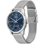 Hugo Boss Sophio 1513942 Silver Case Blue Dial Silver Mesh Bracelet Men's Watch