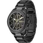Hugo Boss Volane 1513950 Black Ion-Plated Case Black Dial Black Metal Men's Watch