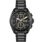 Hugo Boss Volane 1513950 Black Ion-Plated Case Black Dial Black Metal Men's Watch