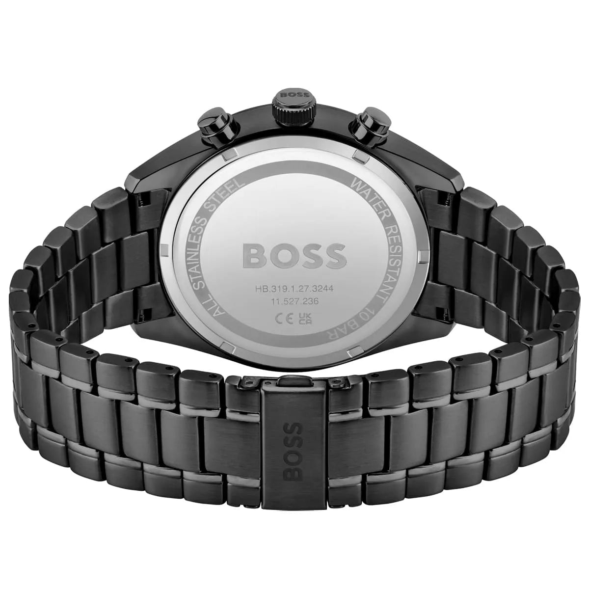 Hugo Boss Champion 1513960 Black Ion-Plated Stainless Steel Black Dial Men's Watch