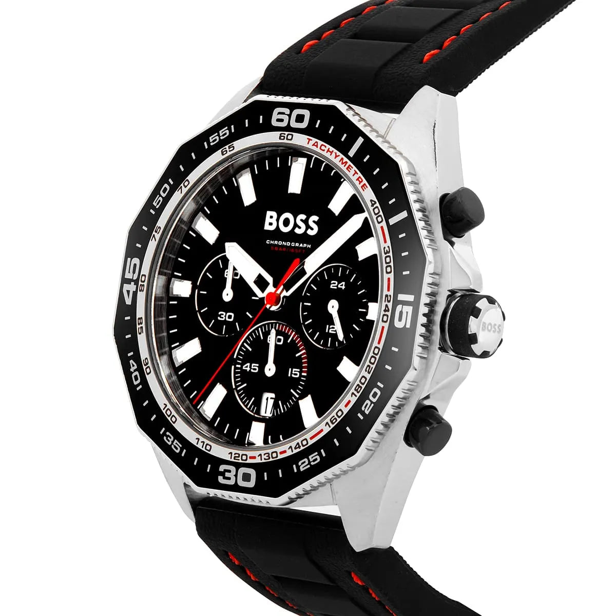 Hugo Boss Runner 1513969 Black Case Black Dial Black Rubber Men's Watch