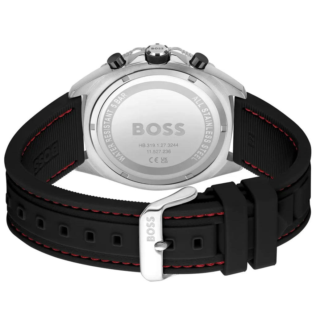 Hugo Boss Runner 1513969 Black Case Black Dial Black Rubber Men's Watch