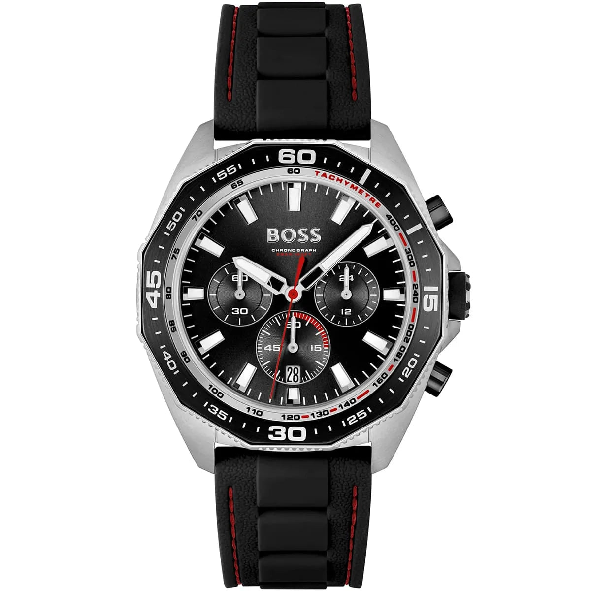 Hugo Boss Runner 1513969 Black Case Black Dial Black Rubber Men's Watch