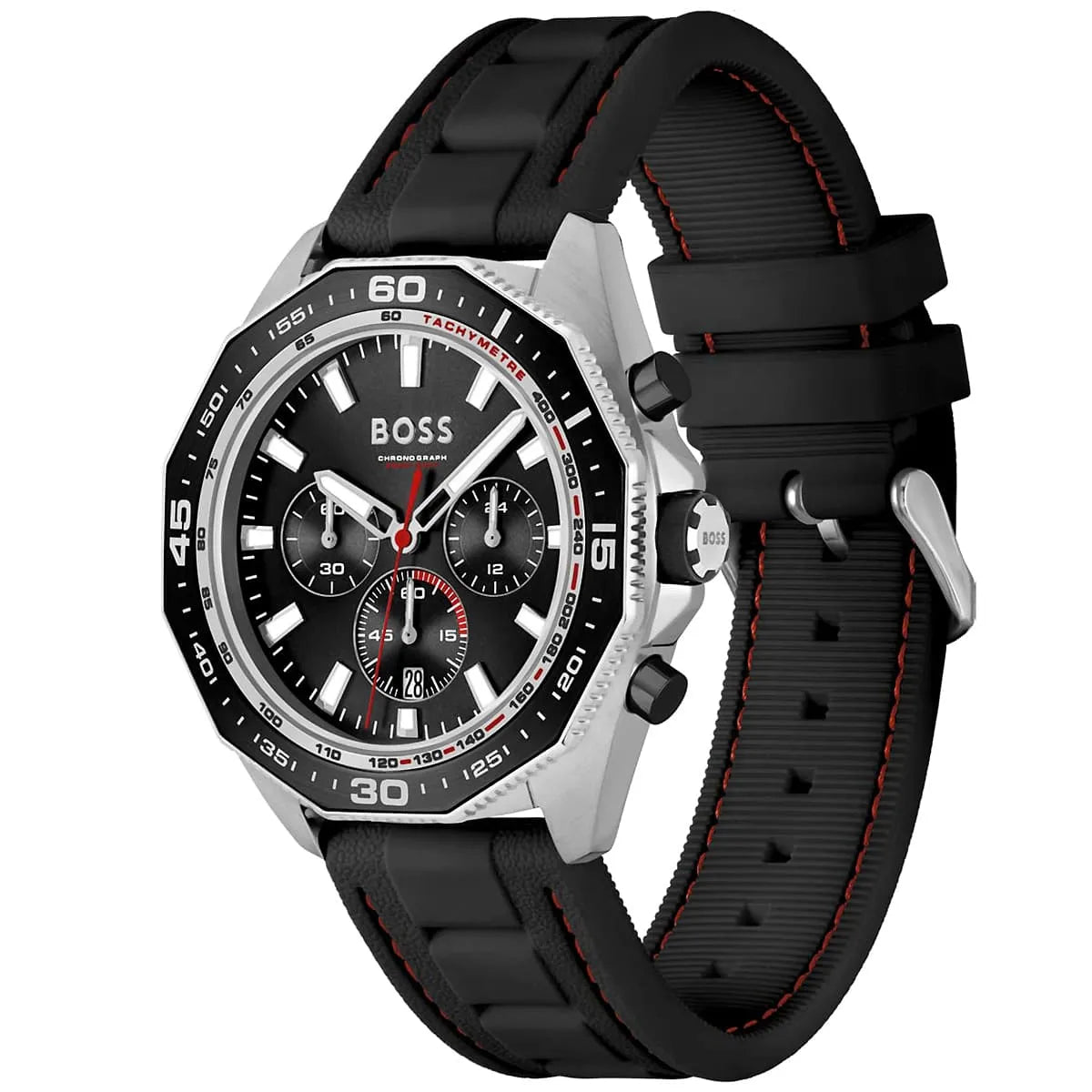 Hugo Boss Runner 1513969 Black Case Black Dial Black Rubber Men's Watch