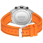 Hugo Boss Energy 1513970 Silver Case Black Dial Orange Rubber Men's Watch