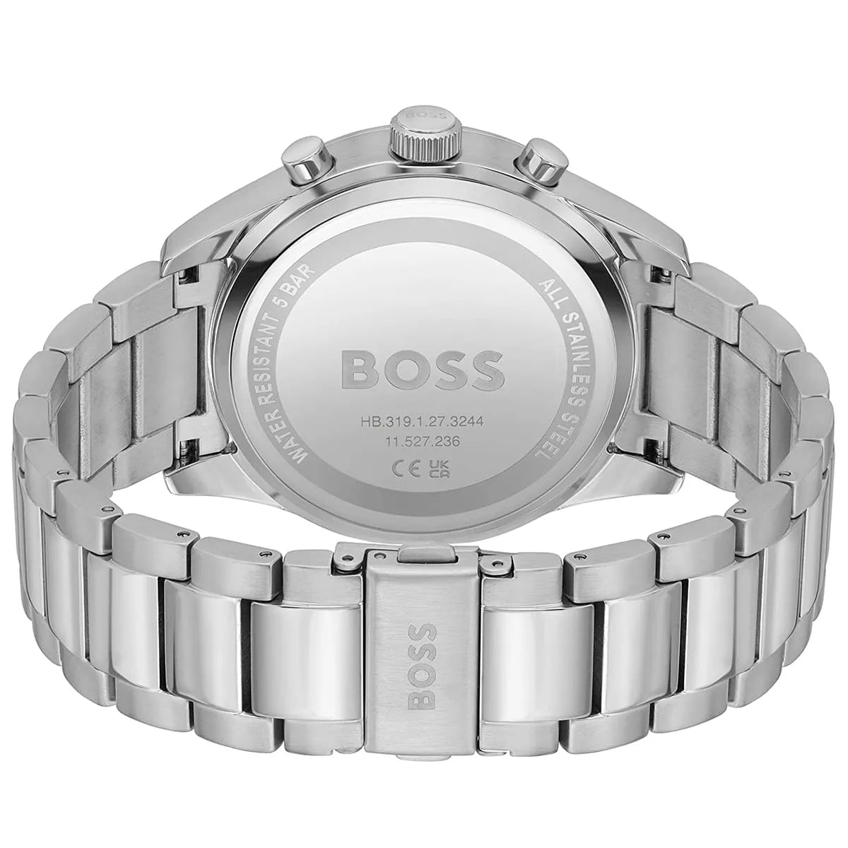 Hugo Boss View 1513989 Silver Case Blue Dial Silver Metal Men's Watch