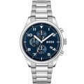 Hugo Boss View 1513989 Silver Case Blue Dial Silver Metal Men's Watch