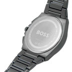 Hugo Boss Steer 1513996 Gray Ion-Plated Stainless Steel Gray Dial Men's Watch