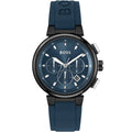 Hugo Boss Runner 1513998 Black Case Blue Dial Blue Rubber Men's Watch