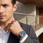 Hugo Boss Trace 1514002 Silver Case Blue Dial Brown Leather Men's Watch