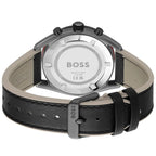 Hugo Boss Centre Court 1514024 Gunmetal Case Champagne Dial Black Rubber Men's Watch