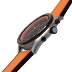Hugo Boss Centre Court 1514025 Black Case Black Dial Orange Rubber Men's Watch
