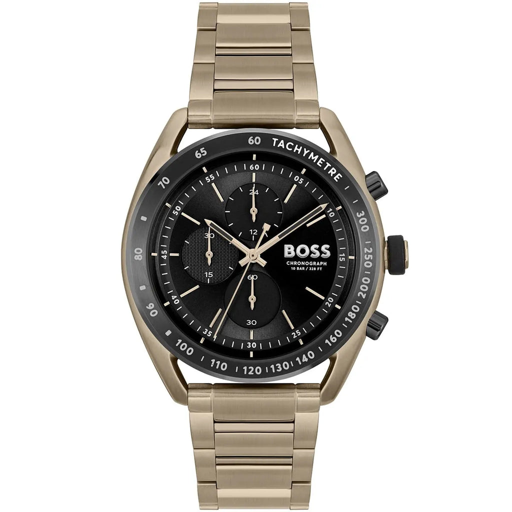 Hugo Boss Centre Court 1514027 Gold Ion-Plated Stainless Steel Black Dial Men's Watch