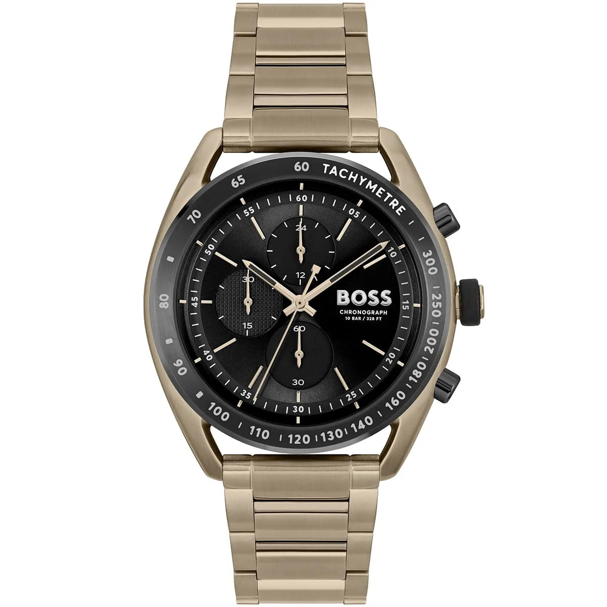 Hugo Boss Centre Court 1514027 Gold Ion-Plated Stainless Steel Black Dial Men's Watch