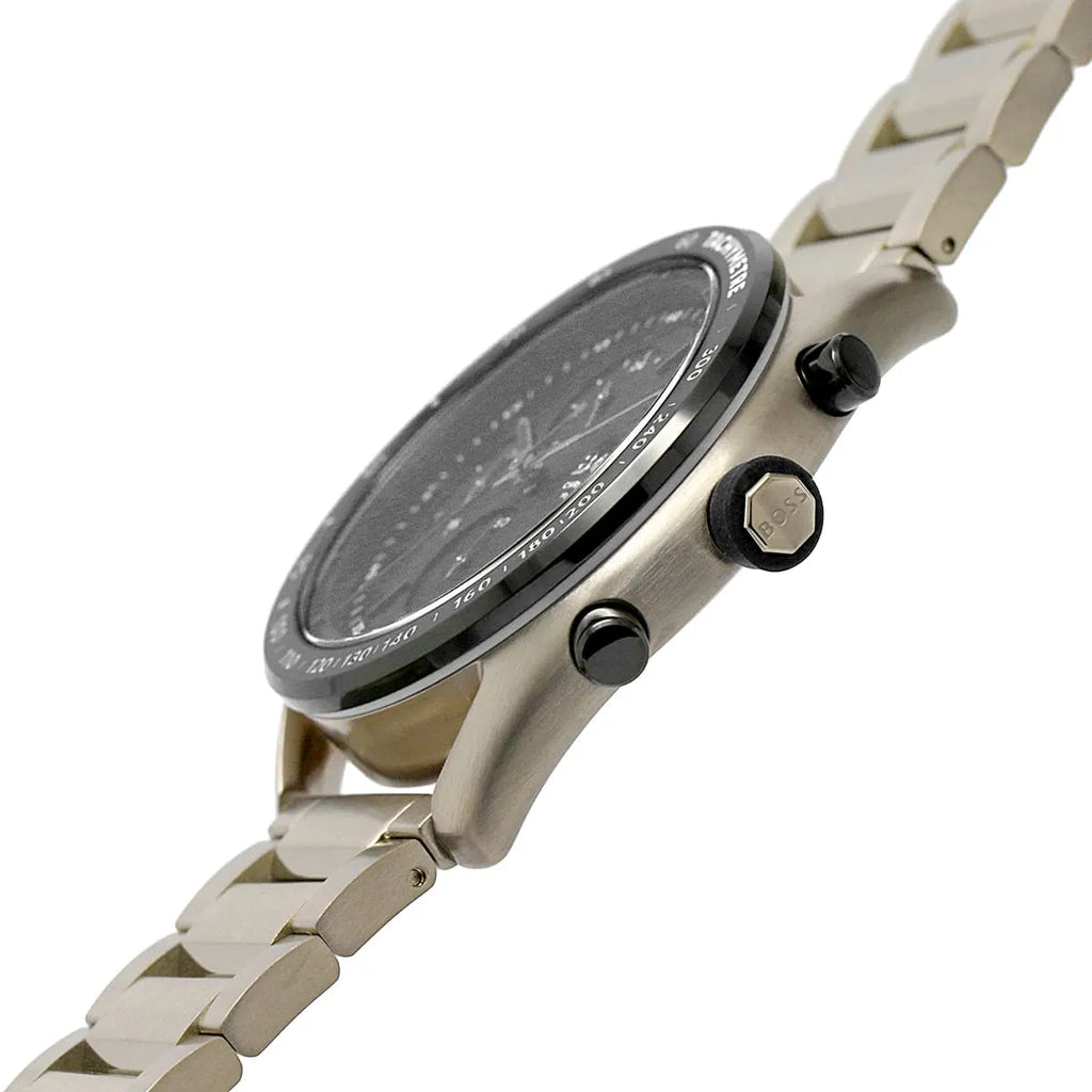 Hugo Boss Centre Court 1514027 Gold Ion-Plated Stainless Steel Black Dial Men's Watch