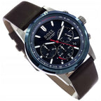 Hugo Boss Solgrade 1514030 Silver Case Blue Dial Brown Leather Men's Watch