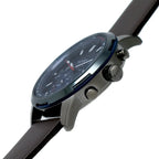 Hugo Boss Solgrade 1514030 Silver Case Blue Dial Brown Leather Men's Watch