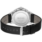 Hugo Boss Solgrade 1514031 Grey Case Black Dial Black Leather Men's Watch