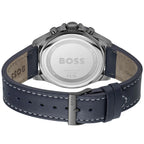 Hugo Boss Troper 1514056 Silver Case Blue Dial Blue Leather Men's Watch