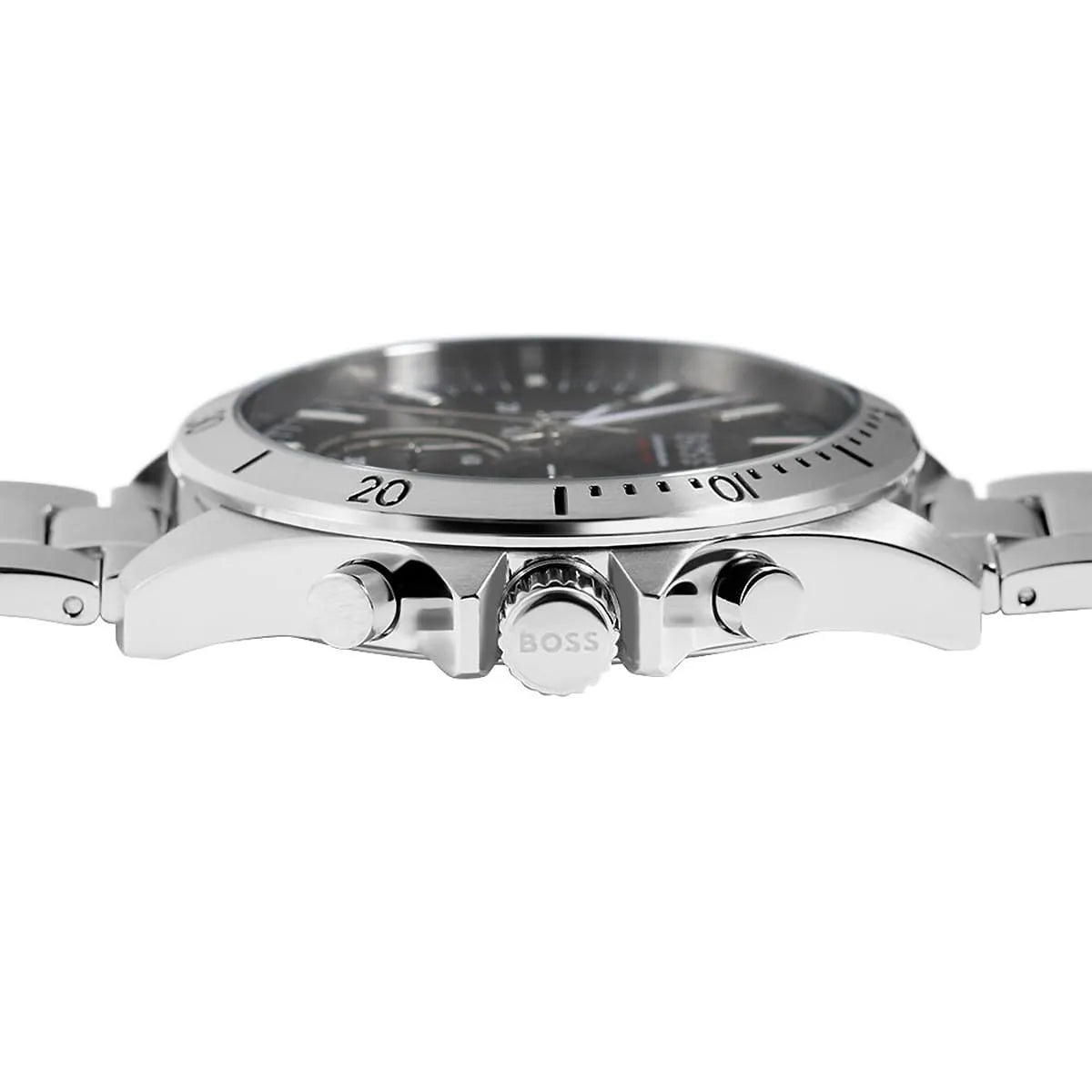 Hugo Boss Troper 1514057 Silver-Tone Black Dial Chronograph Men's Watch