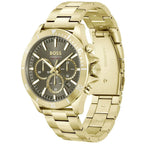 Hugo Boss Runner 1514059 Gold Ion-Plated Stainless Steel Gray Dial Men's Watch