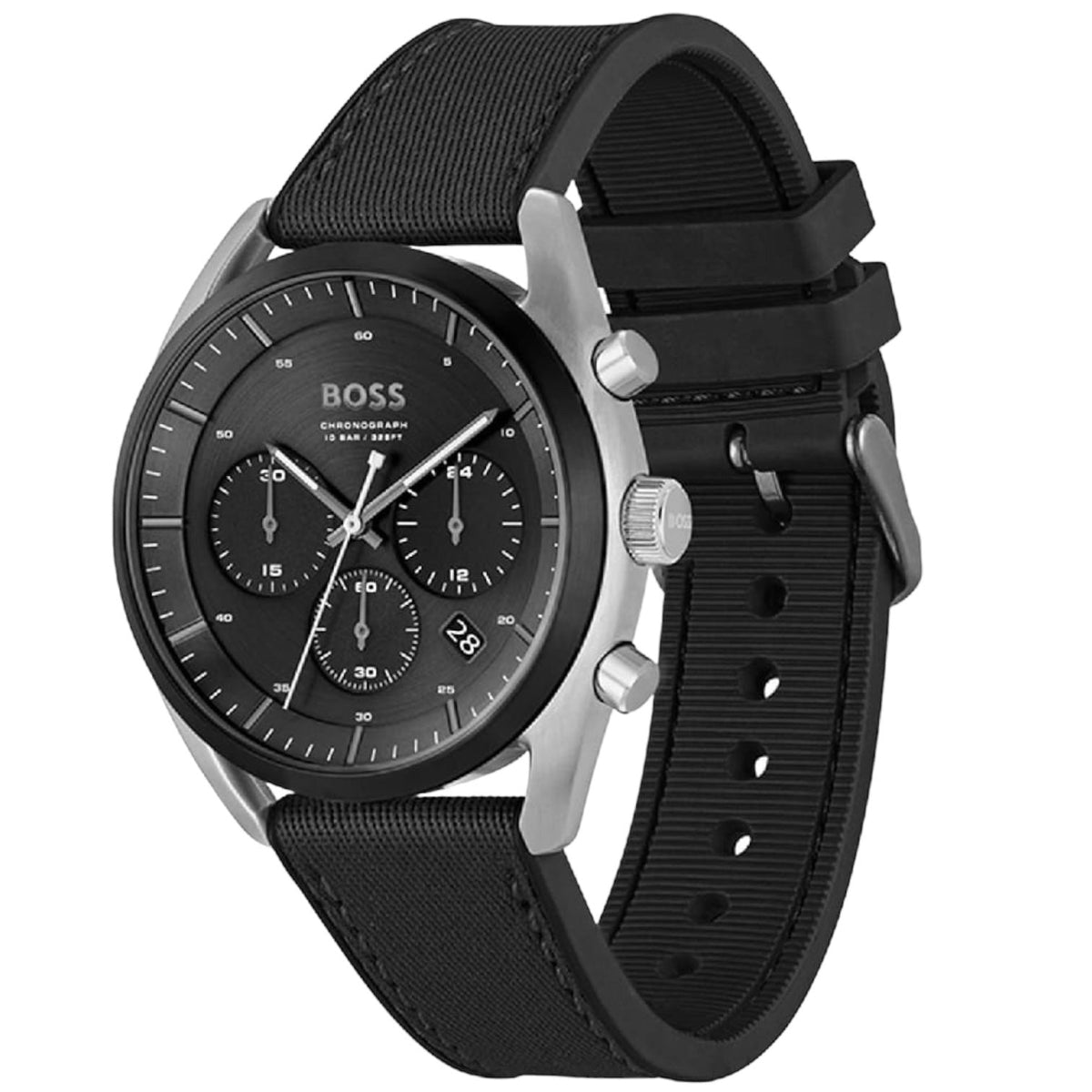 Hugo Boss Top 1514091 Black Ion-Plated Case Black Dial Black Hybrid Strap Men's Watch