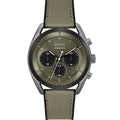 Hugo Boss Top 1514092 Grey Ion-Plated Case Olive Green Dial Olive Canvas Men's Watch