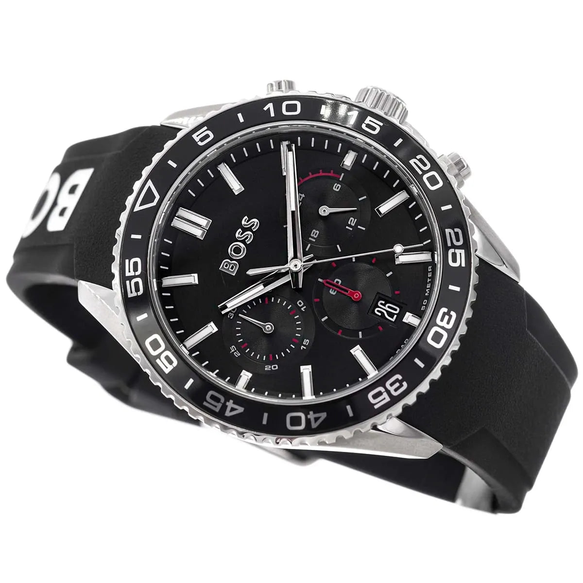 Hugo Boss Runner 1514141 Black Case Black Dial Black Rubber Men's Watch