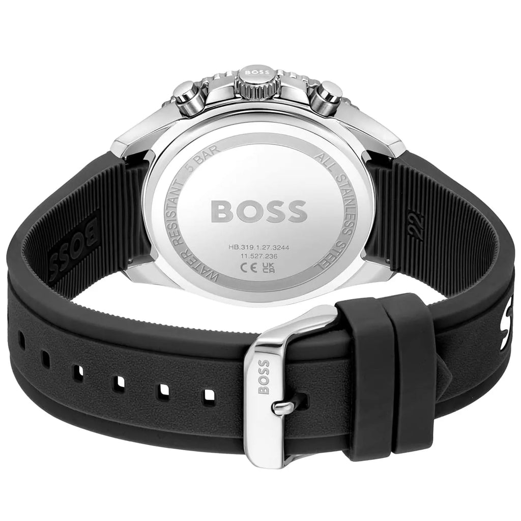 Hugo Boss Runner 1514141 Black Case Black Dial Black Rubber Men's Watch
