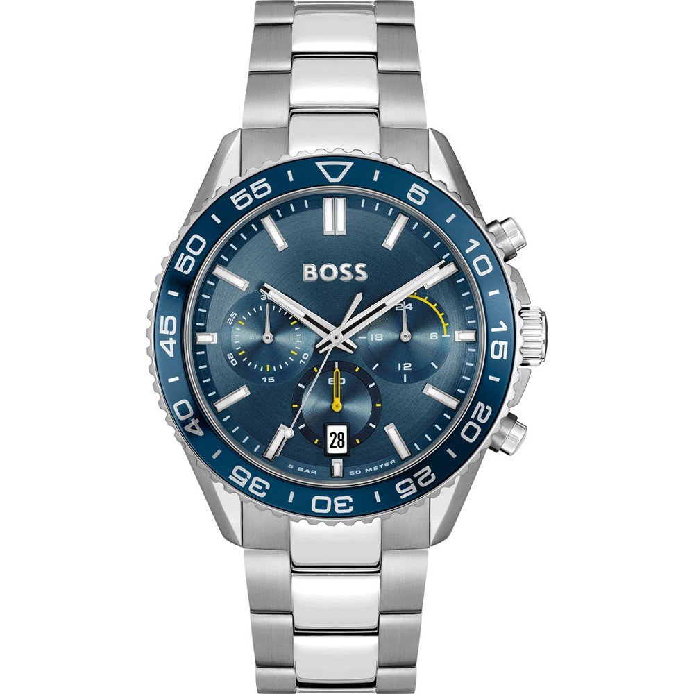 Hugo Boss Skymaster 1514143 Silver Stainless Steel Blue Bezel Blue Dial Men's Watch