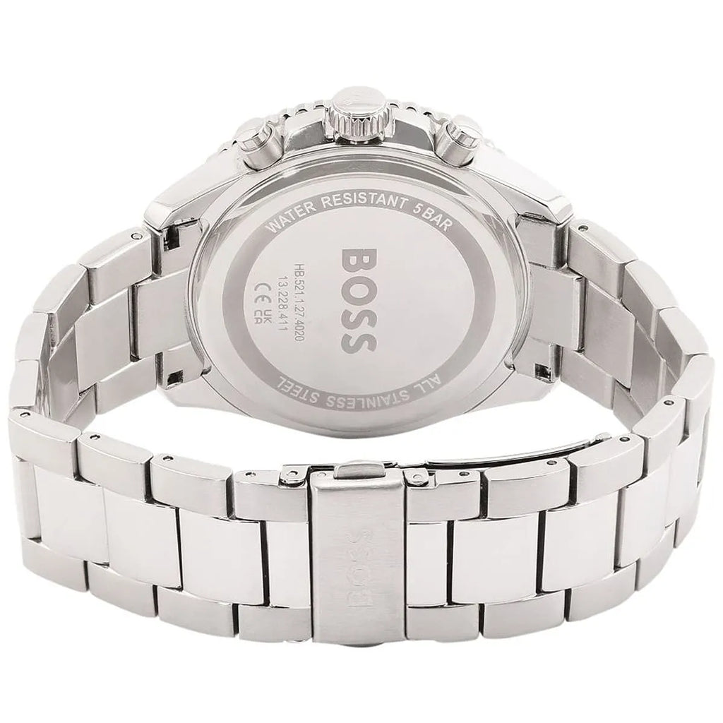 Hugo Boss Skymaster 1514143 Silver Stainless Steel Blue Bezel Blue Dial Men's Watch