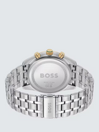 Hugo Boss Sky Traveller 1514195 Silver Gold Case Green Dial Silver Metal Men's Watch