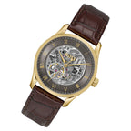 Hugo Boss Principe 1514235 Gold Case Dark Grey Skeleton Automatic Men's Watch