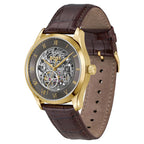 Hugo Boss Principe 1514235 Gold Case Dark Grey Skeleton Automatic Men's Watch