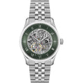 Hugo Boss Principle 1514236 Automatic Skeleton Green Dial Silver Stainless Steel Men's Watch