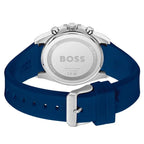 Hugo Boss Strike 1514239 Chronograph Blue Dial Navy Blue Rubber Men's Watch