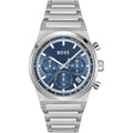 Hugo Boss Candor 1514250 Men's Silver Steel Watch with Blue Dial