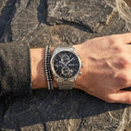 Hugo Boss Grand Prix 1514251 Chronograph Black Dial Silver Stainless Steel Men's Watch