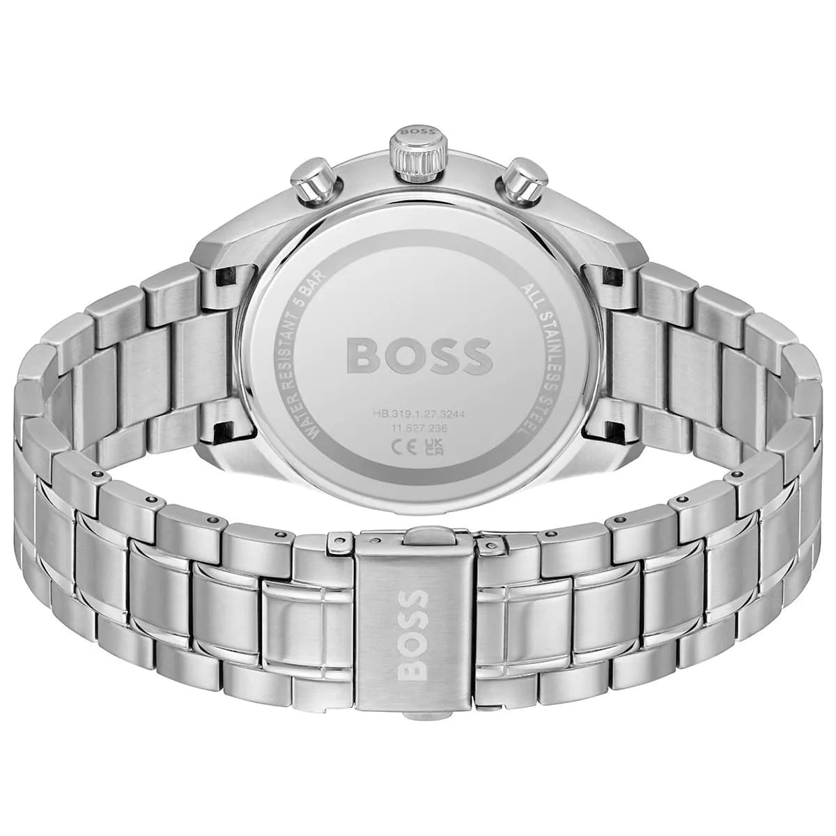 Hugo Boss Grand Prix 1514265 Chronograph Green Dial Silver Stainless Steel Men's Watch