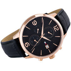 Tommy Hilfiger Liam 1710358 Gold Case Black Dial Black Leather Men's Watch