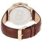 Tommy Hilfiger Liam 1710359 Gold Case Blue Dial Brown Leather Men's Watch