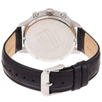Tommy Hilfiger Liam 1710361 Silver Case Gray Dial Black Leather Men's Watch