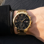 Tommy Hilfiger Liam 1710362 Gold-Tone Black Dial Men's Watch